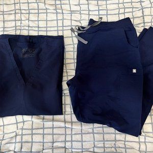 Figs Scrubs Set (Navy)
